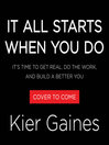 It All Starts When You Do